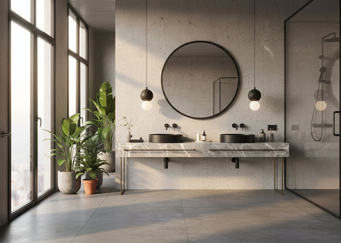 Luminaire scandinave salle de bain