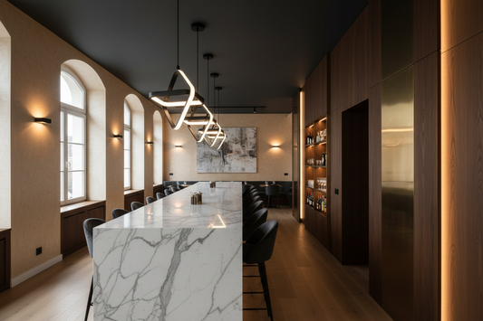 Suspension noir et blanc