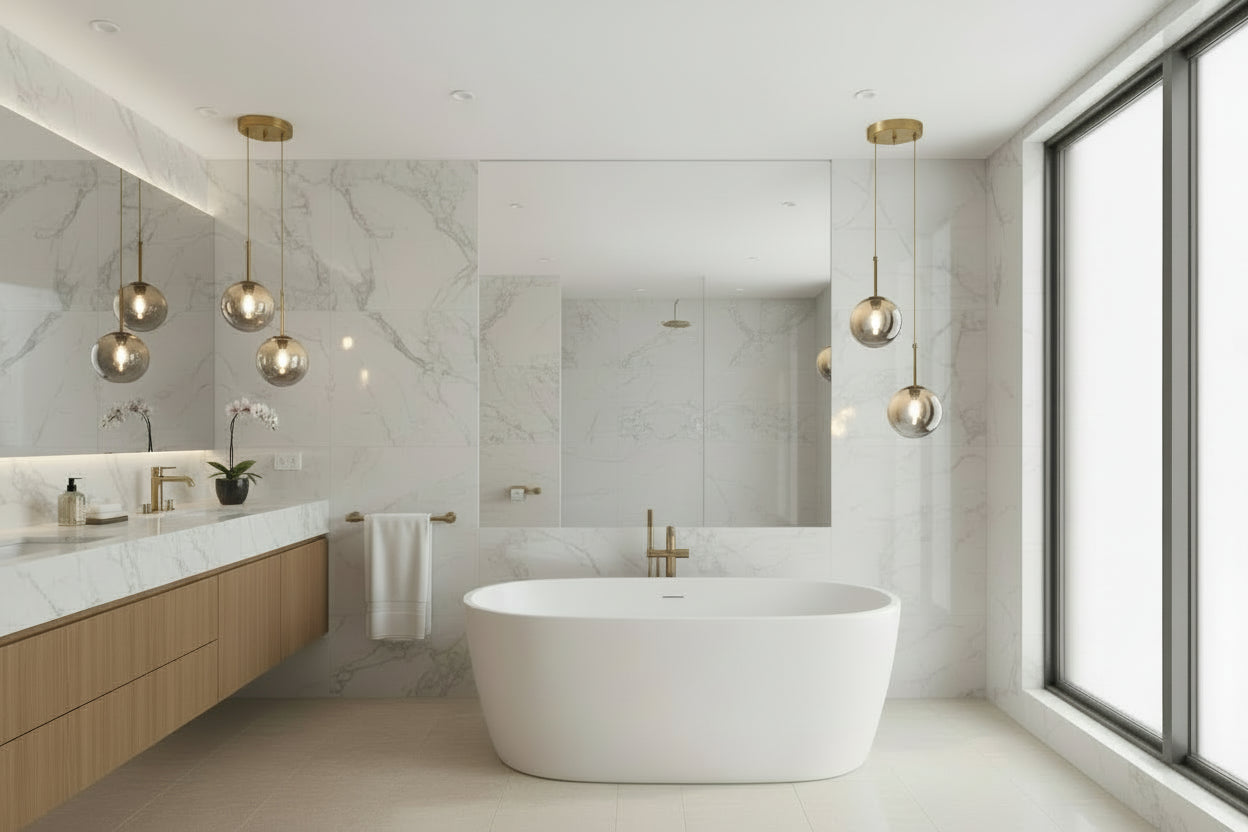 Suspension globe verre