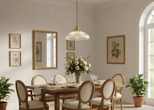 Suspension Vintage Verre Cannelé | Luminaire Rétro Chic pour Salle à Manger, Cuisine & Salon
