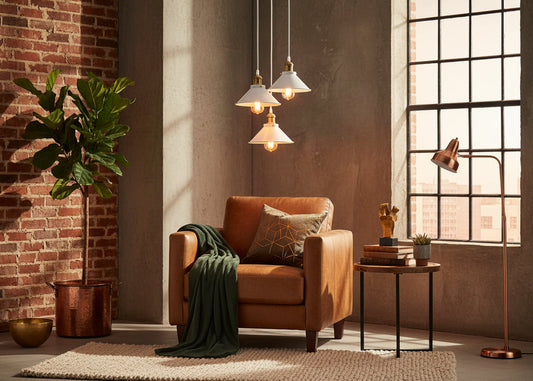 Suspension metal blanc