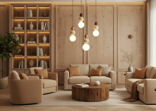 Suspension boule blanc