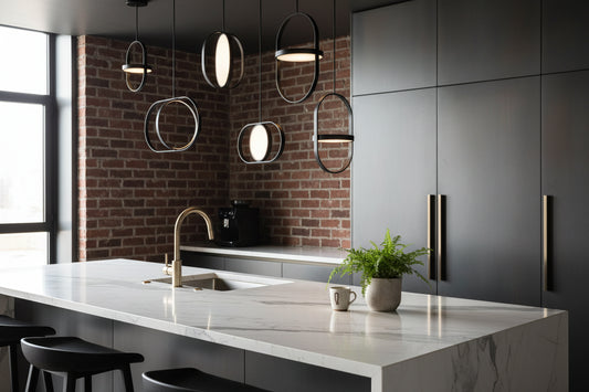 Suspension en métal noir