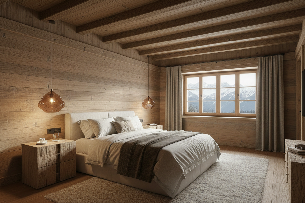 Suspension marron chambre