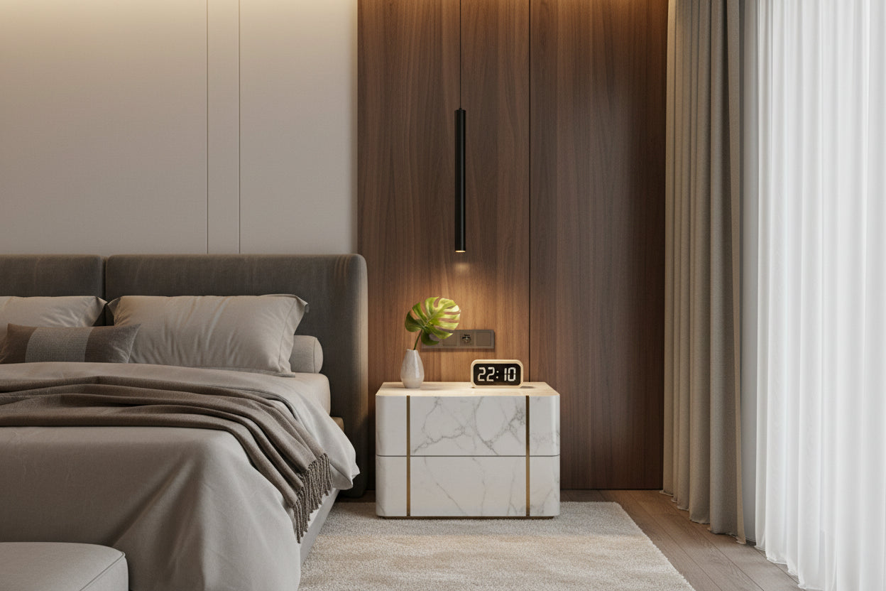 Suspension noire chambre