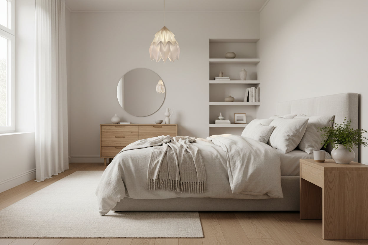 Suspension origami chambre
