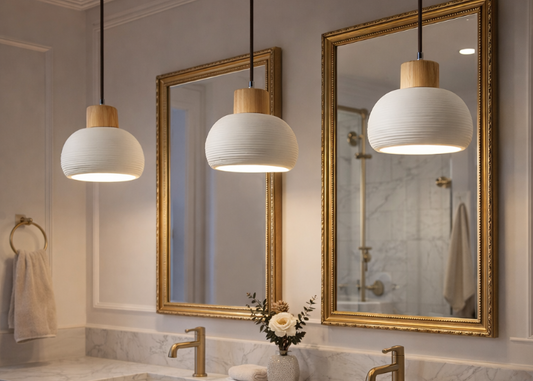 Suspension porcelaine blanche 