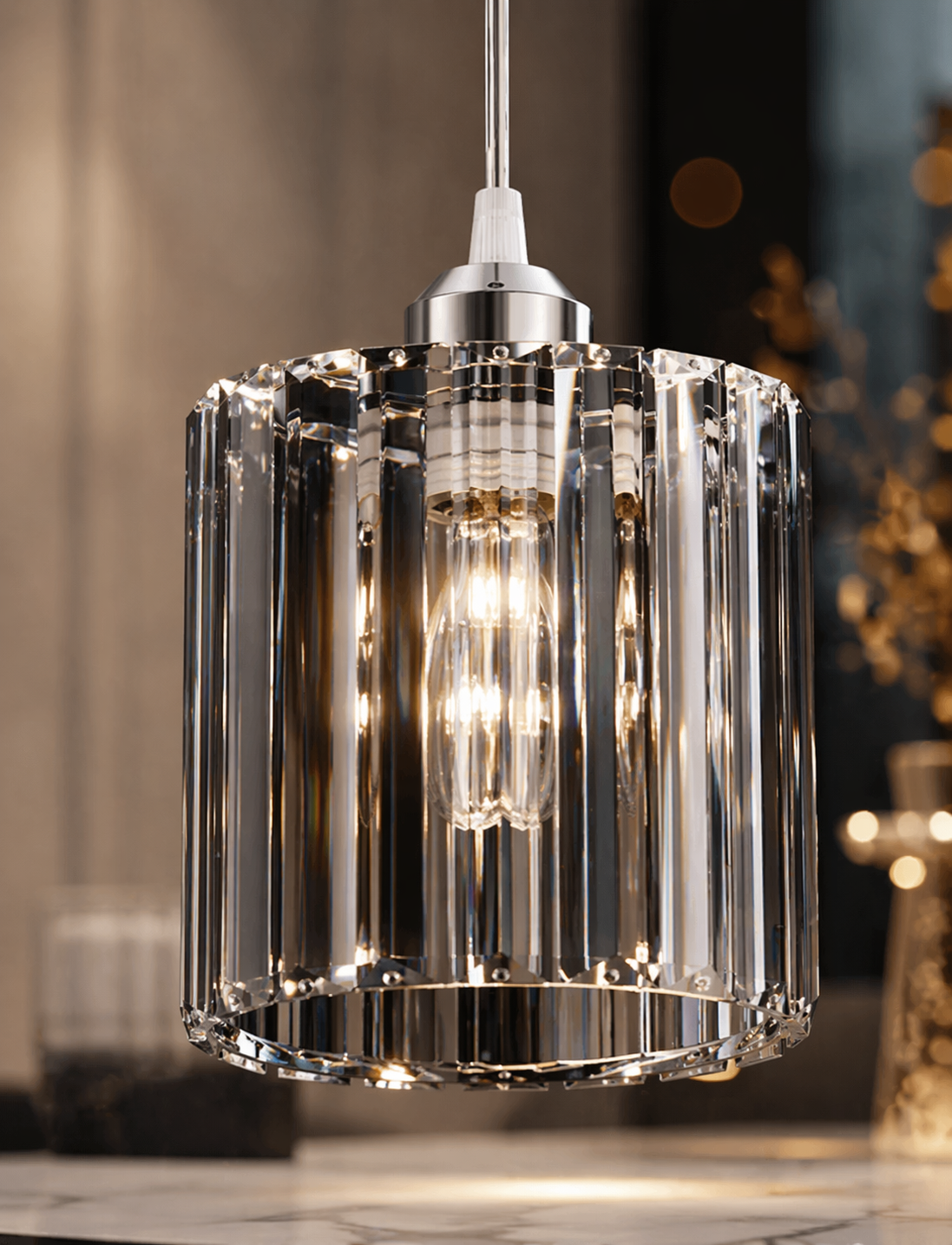 Suspension verre design