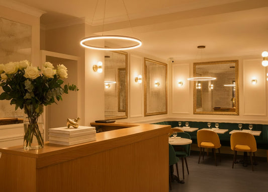 Suspension anneau restaurant