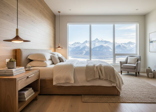 Suspension bois scandinave