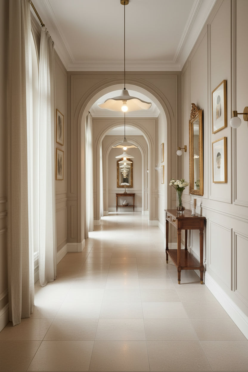 Suspension luminaire fleur design